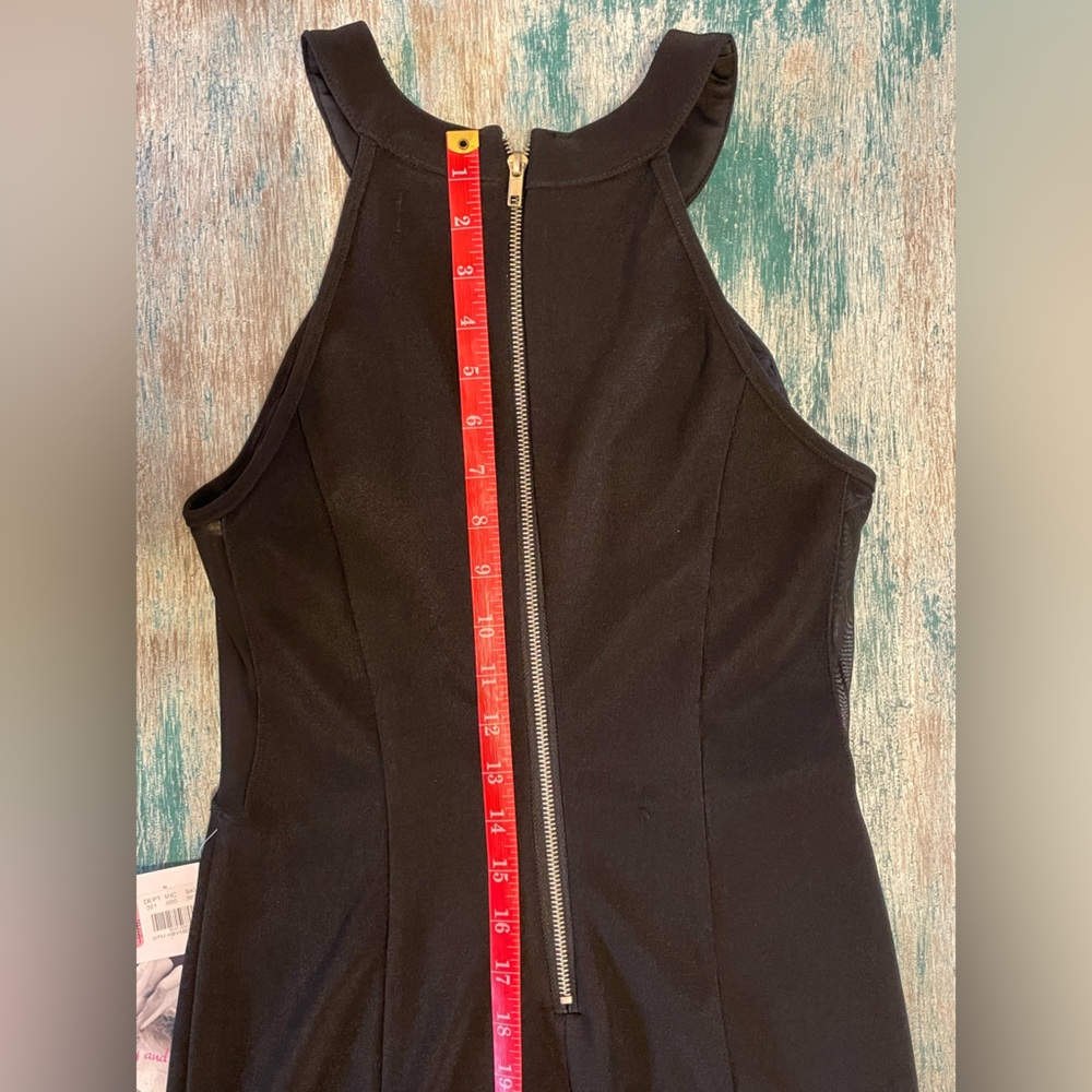 NWT Small Black and Rhinestone Cocktail/Evening-wear Dress - Picture 4 of 12